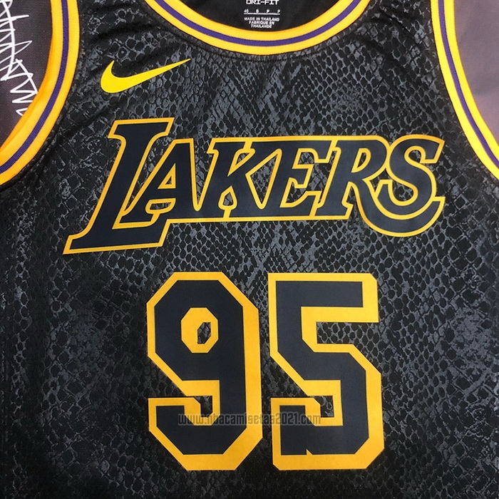 Camiseta Los Angeles Lakers Juan Toscano-Anderson #95 Mamba 2021-22 Negro